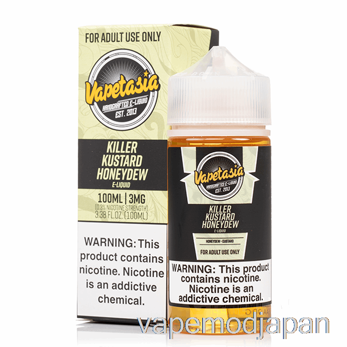 Vape Mod キラー カスタード ハニーデュー - Vapetasia - 100ml 3mg